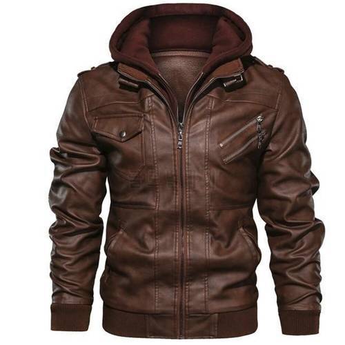 2020 New Mens Leather Jackets Casual Motorcycle PU Jacket Biker Leather Coats Brand Clothing EU Size