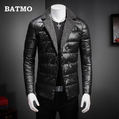 Batmo 2022 new arrival winter high quality 90% white duck down black jackets men,men&39s winter warm coat,plus-size M-5XL 2788