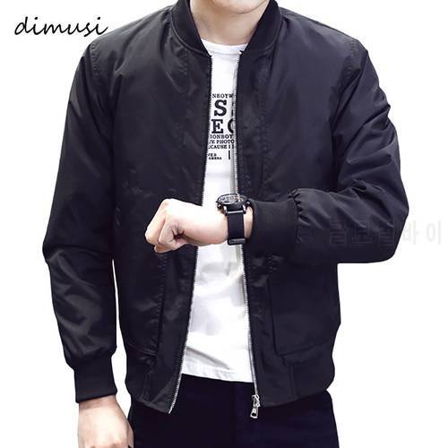 DIMUSI Men&39s Bomber Jacket Spring Autumn Windbreaker Coats Mens Casual Solid Thin Jacket Male Brand Outerwear Clothing 4XL,TA117