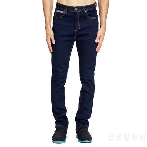 New Hip Hop Zipper Jeans Fashion Dark Blue Color Stretch Denim Jeans Ankle Zipper Denim Pants Y6036