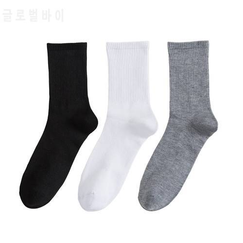 Salina Men&39s and Women&39s Socks Winter Spring New Year Style Black White and Gray 3colors Casual Sports Fashion Cotton Short Tube