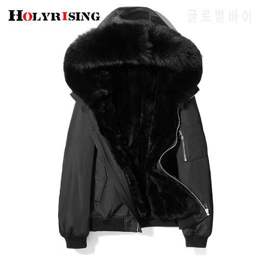 Haining fur coat men&39s Hoodies winter pie jacket imitation fur jacket super warm Men jacket and coat M-4XL 19289