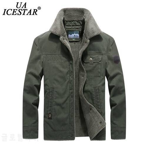 UAICESTAR Winter Jacket Men Fashion Fur Collar Washed cotton Thicken Warm Jackets Casual High Quality Large Size 6XL Men&39s Coat