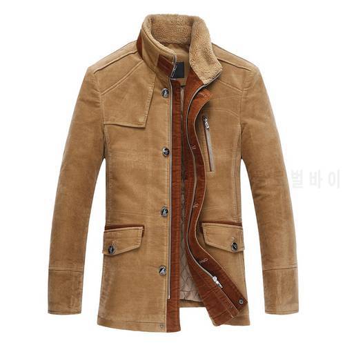Men Jackets 2022 Winter Men&39s Fashion Stand Collar Warm Jacket Coat Mens Casual Sleeve Patch Cotton-padded Jacket Overcoat Male