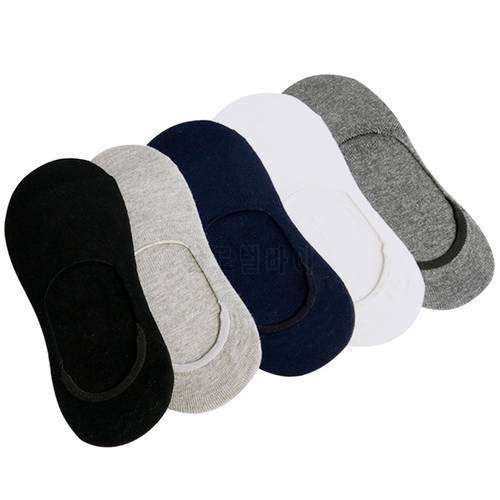 3 Pairs Men Soft Invisible Socks Women Low Cut Casual Cotton Loafer Boat Silicone Non-Slip No Show Happy Socks for Men