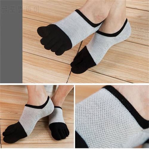 1 pair Five Finger Toe Socks Unisex Men Women Fashion Breathable Cotton Nonslip Socks Anti-skid Short Invisible Socks