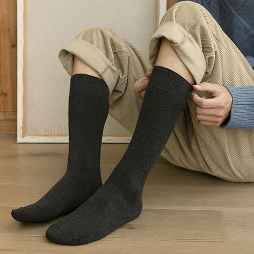 3 Pairs/lot Winter Thick and Warm Men&39s Knee High Long Socks Snow Cold Compression Leg Terry Socks