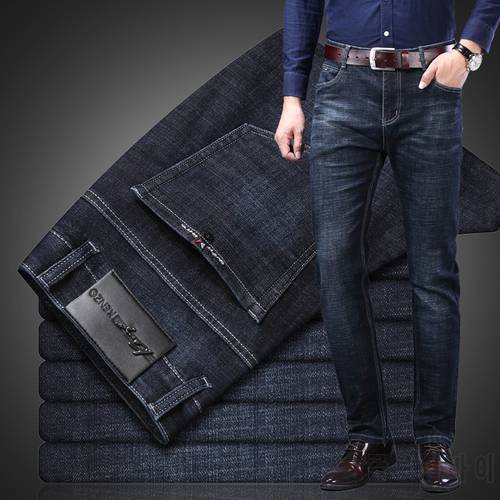 2021 Spring And Autumn New Men&39S Fashion Jeans Business Casual Loose Straight Stretch Denim Trousers Male Brand Classic Pants