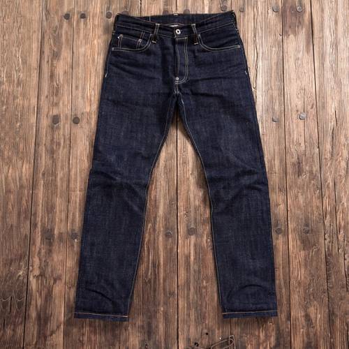 SD107-0001 Rock Can Roll Read Description Heavy Weight Indigo Selvage Unwashed Pants Unsanforised Thick Raw Denim Jean 17oz