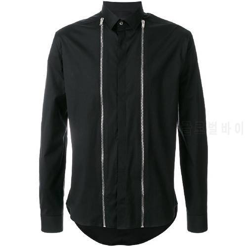 S-6XL High quality large size men&39s tops 2022 Original design stitching shirt black slim zipper men&39s jacket