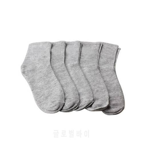 High Quality 5 Pair Men Ankle Socks Men&39s Cotton Low Cut Socks One Size Grey