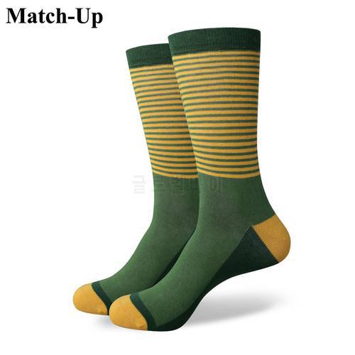 Match-Up male socks multicolour stripe sock male cotton socks student socks