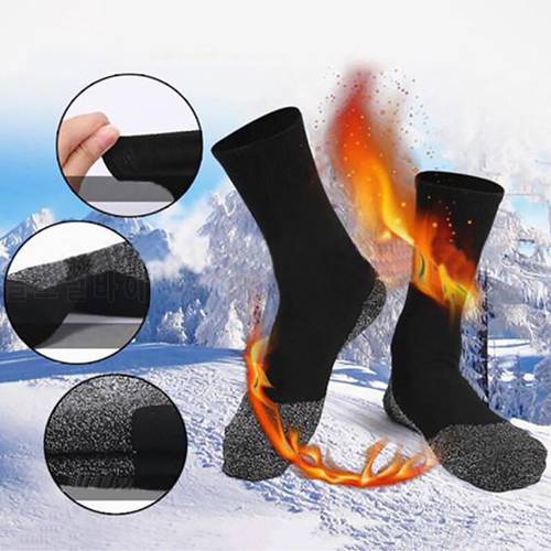 Winter 35 Degree Thermostat Warm Socks Gestified Aluminized Fiber Outdoor Activities Mountaineering Ski Socks Padded Soft Socks