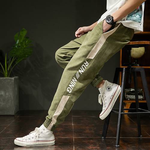 2022 Men Hip Hop Harem Pants Streetwear Elastic Waist Sweatpants Men Fashion Multi-pocket Cargo Pants Men Casual Jogger Pants