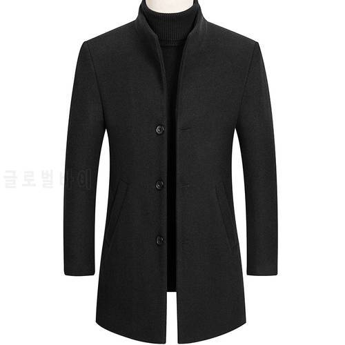 2020 new autumn and winter woolen coat,men&39s long woolen coat,men&39s wool coat, long coat,men&39s windbreaker,winter men&39s clothing