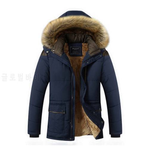 Men 2019 Winter New Casual Warm Thick Parkas Men New Luxury Outwear Windproof Waterproof Hooded Parkas Coat Men