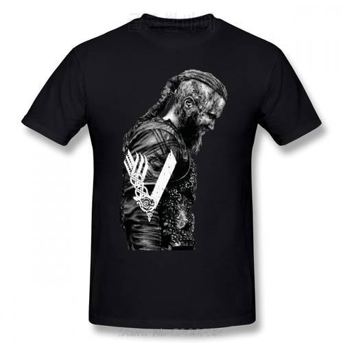 Ragnar Lothbrok T Shirt KING RAGNAR LOTHBROK VIKINGS T-Shirt Cotton Male Tee Shirt Print Casual Short-Sleeve Tshirt