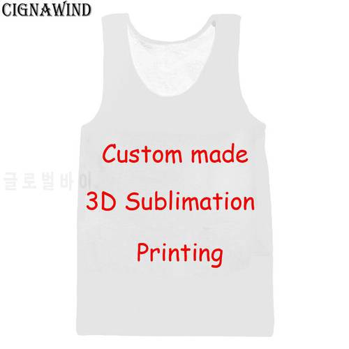 CIGNAWIND Diy Custom Design Fashion Men/Women Tank Tops 3D Printing Harajuku Vest Shipping Wholesalers For Shipping