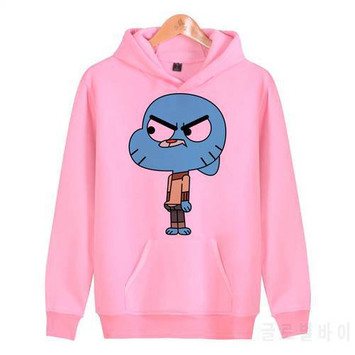 gumball amazing world hoodies sweatshirts streetwear male homme harajuku hip hoddies hop men/women pullover J1098