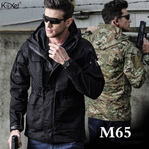 M65 UK US Tactical Jackets Men Autumn Flight Pilot Coat Army Clothes Casual Hoodie Military Field Jackets Windbreaker Waterproof