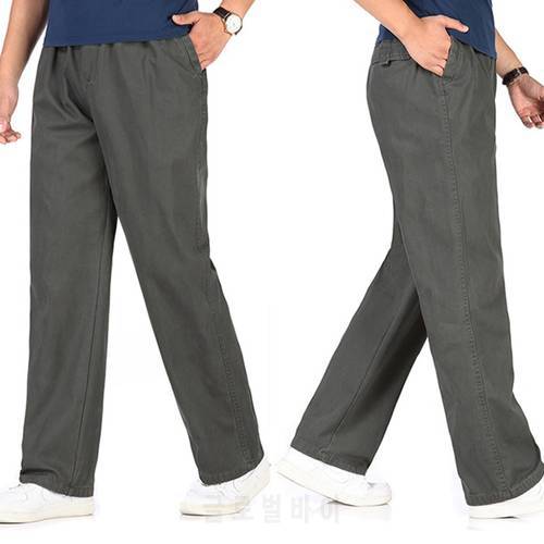 Large Size Loose Casual Pant Men Autumn Winter Plus Fertilizer XL Sportswear Trousers Pure Cotton Thickening