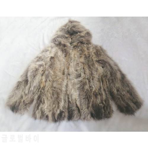 Men&39s Real genunie natural raccoon fur coat with hood fashion warm winter jacket outwear custom any size