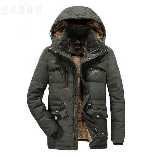 Men&39s Winter Jackets Thick Windproof Hooded Fur Collar Parka Men Coats Casual Padded Mens Jackets Male Clothing Big Size 7XL 8XL