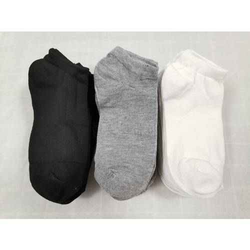 5/10 Pairs Men Cotton Socks Large Size 38-44 High Quality Casual Breathable Short Boat Calcetín Summer Male