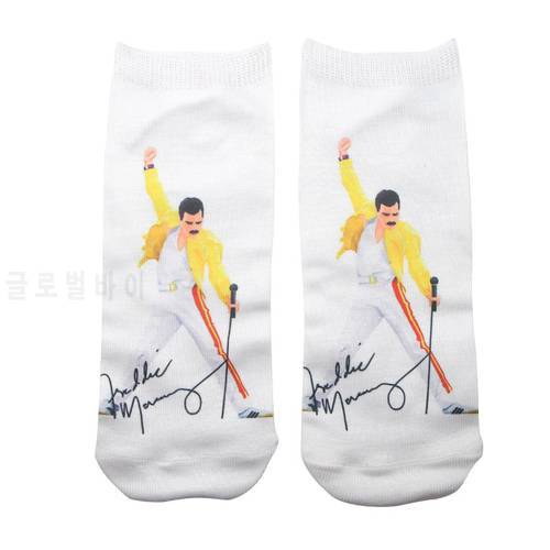 Freddie Mercury Socks Men Women Casual Non Slip Breathable Comfortable Middle Tube Socks Christmas Gift for Fans Beatles Socks