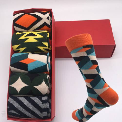 Trendy Men&39s Socks Street Skate Socks Happy Multi-Colored Men&39s Socks Manufacturer Socks Wholesale No Gift Box