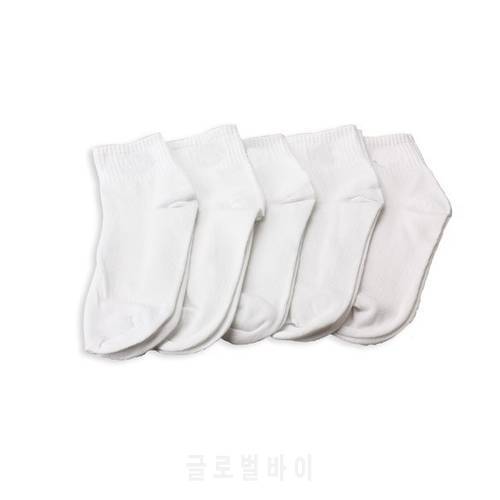 High Quality 5 Pairs Men&39s Ankle Socks Men&39s Cotton Low Cut Casual Socks One Size White