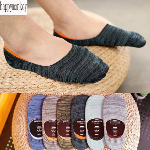 10 pieces= 5 pairs Spring summer new free man silicone antiskid invisible socks off Men&39s summer socks