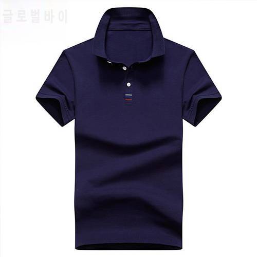 New Men Polo Shirt Mens Solid Polo Shirts Camisa Men Casual 95% Cotton Shirt Homme 4XL Plus Size Business Men Tops Tees