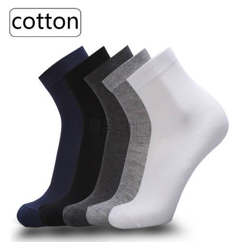 10 Pairs / Lot Men&39s Cotton Socks High quelity New styles Black Business Socks Breathable Autumn Winter for Male size(39-46)