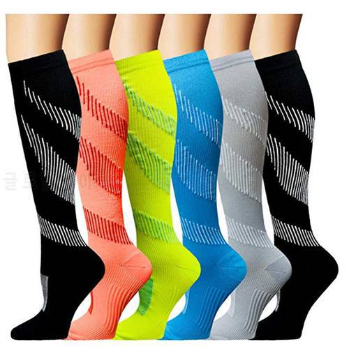 Elastic Unisex Compression Stockings Football Leg Protection 20-30 Mmhg Best Stockings Running For Men Women Breathable Sock