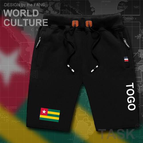 Togo Togolese Togolaise mens shorts beach man men&39s board shorts flag workout zipper pocket sweat bodybuilding 2017 cotto TG TGO