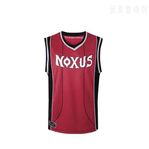 Slam Master School Basketball Team Tops Shirt Game LOL League Noxus Vest Sports Wear Uniform Jerseys