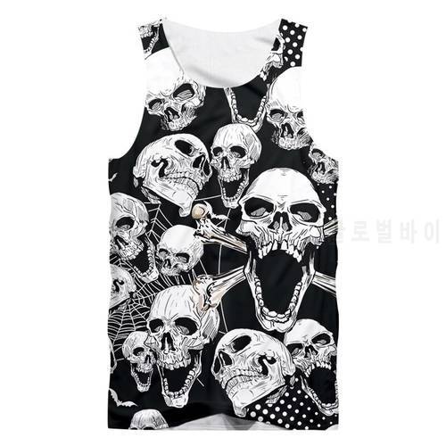 IFPD EU Size 2020 3D Tank Tops Men &39s Cool Sleeveless Shirts 3D Skull Print Design Summer Fashion Casual Tops Vest Plus Size 5XL