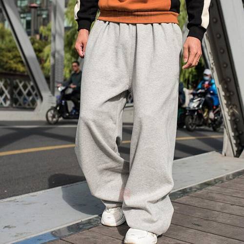 New Hip Hop Streetwear Sweatpants Men Joggers Cotton Sweat Pants Loose Baggy Track Trousers Male Clothes