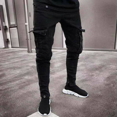 Long Pencil Pants Ripped Jeans Slim Spring Hole 2019 Men&39s Fashion Thin Skinny Jeans for Men Hiphop Trousers Clothes Clothing