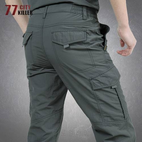 Tactical Military Pants Men Outdoor Waterproof Breathable Quick Dry Trousers Male SWAT Combat Lightweight Mens Joggers Pants