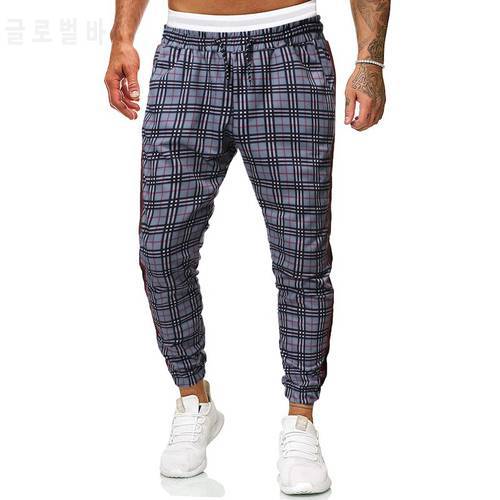 plaid pants men fashion Hip hop joggers streetwear sweatpants for men harem pants men Casual trousers Men&39s pants