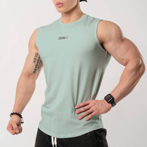 Gym Fitness Tank Tops Men Bodybuilding Workout Cotton Sleeveless Shirt 2020 Male Summer Casual Singlet Undershirt Sport Clothing