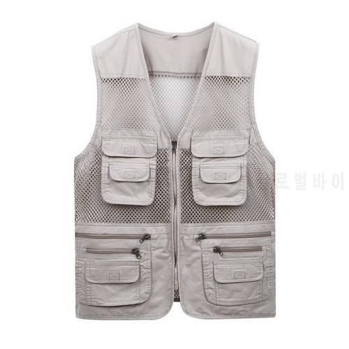 More than 2022 vest pocket man thin mesh vest in summer