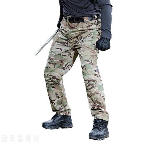 Men Cargo Pants Camo Multi-Pockets Quick Dry Outdoors Sports Tactical Trousers Cargo Pants Men Casual Classic Outdoor Hiking