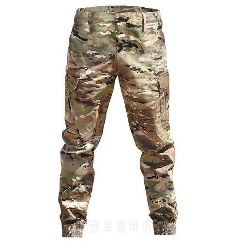 Military Tactical Stretch Pants Men Spring Autumn Army Cargo Pants Joggers Streetwear Combat Camouflage Waterproof Trousers