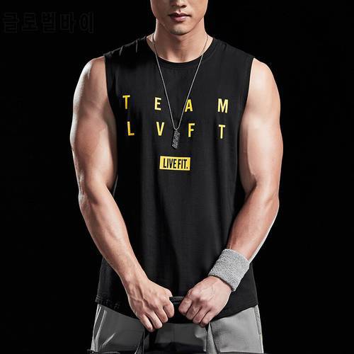 Summer Gym Stringer Clothing Bodybuilding Tank Top Men Fitness Singlet Sleeveless Shirt Cotton Strong Muscle Vest Unders 4color