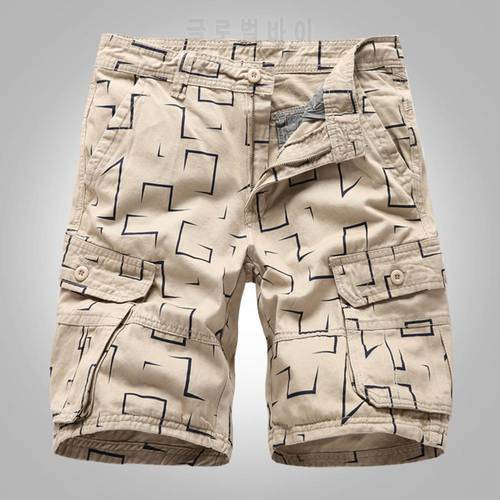 2021 Summer Fashion Casual Shorts Men All-matched Multi-pockets Printing Zipper Shorts Men Pants shipping Hot Sale