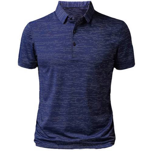 2021 New Summer Polo-Shirt Short-Sleeve Slim Fit Business Casual Mens High Quality Polo Shirt Men Brand Clothing