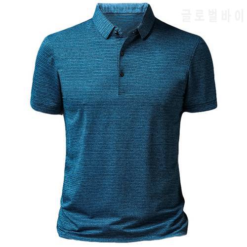 New Summer Men&39s Polos Solid Slim Fit Striped Design Polo Shirt Men Short Sleeve Top Quality Casual Business Social Polo Men
